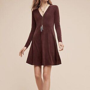 Dolan Left Coast Plum Long Sleeve Dress Anthropologie
